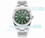 DD Factory Swiss Rolex Oyster Datejust II Cal.3235 904L Green Fluted motif Watch